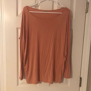 Piko 1988 Peach Long Sleeve Top, Size Medium